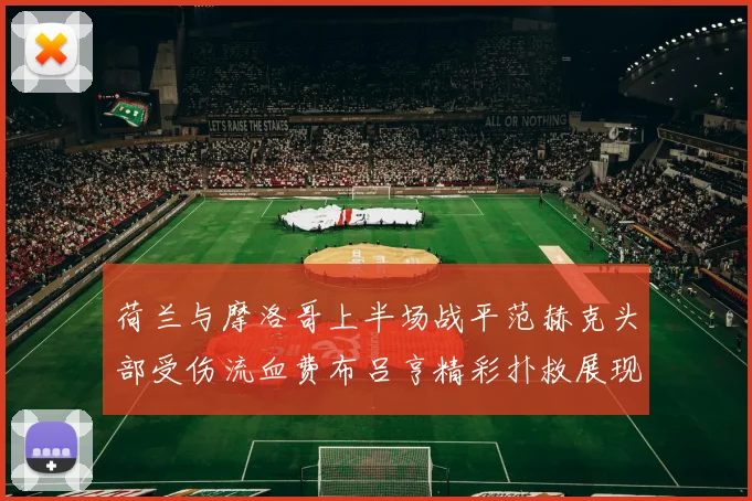 荷兰与摩洛哥上半场战平范赫克头部受伤流血费布吕亨精彩扑救展现实力